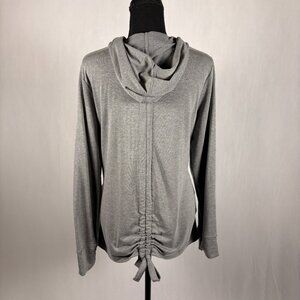 Xersion | Hoodie Wrap Jacket | Back Detail | L | Gray